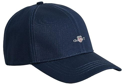 GANT Unisex. HIGH Cotton Twill Cap, Marine, Standard