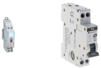 Legrand 412544 CX3 BTICINO/interrupteur, 2 NA 230 V Installation, 25 & Zenitech Disjoncteur PH/N 2A NF pour cumulus et chauffe eau
