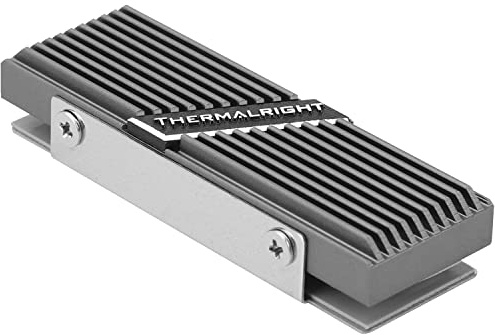 Thermalright TR-M.2 2280 TYPE A G 2280 dissipateur thermique pour SSD Refroidisseur de dissipateur thermique M.2 2280, aluminium, avec 2 conductivité thermique, refroidisseur SSD haute performance de