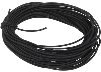 Cavo di gomma, corde di espansione da 3 mm × 20 m, corda di tensione resistente alle intemperie, per campeggio, telone per rimorchio, trasporto merci nero