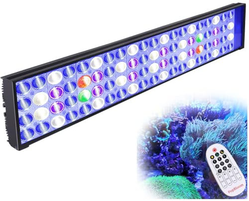 PopBloom Meerwasser LED, Salzwasser LED beleuchtung für 60cm/24 Reef Coral Fish Wasserpflanzen Salzwasser Aquarium Shannon54
