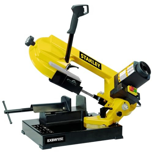 STANLEY - Sega a nastro in metallo 850W Taglio fino a 120mm Regolatore elettronico Lama bimetallica cobalto SXBW120E