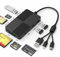 8 en 1 Lecteur de Carte SD & USB - SD/TF/CF/XD/MS/MicroSD Adaptateur Carte SD pour iPhone/Mac/iPad/Windows/iOS/Chrome/Linux, Adaptateur Carte Mémoire Memory Stick Pro Duo avec Lightning+USB A+Type-C