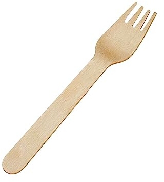100 Fourchettes Jetables en Bois de Bouleau 16,5 cm – Écologiques, Solides, Non Toxiques et Biodégradables