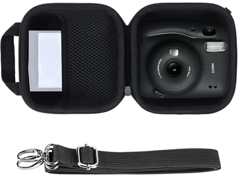 Lebakort Hard Carry Case Compatibie with Fujifilm Instax Mini 12/11 Instant Camera,Black