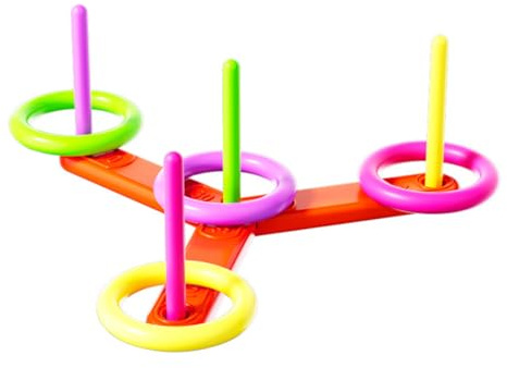 JYNVO Ringwurfspiel,Putdoor Spiele für Kinder,Gartenspiel,Ringwurfspiel Outdoor & Indoor Spiele,Rasenspiele, Gartenspiele für Jungen und Mädchen, ab 3 Jahren und Erwachsene