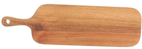 VALICLUD Planche à Découper Bois Avec Poignée Pour Pizza Et Charcuterie Surface De Service Spacieuse Pour Cuisine Et Service