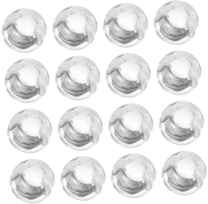 VICASKY 24pcs Clear Roller Blind Chain Stops Beaded Curtain Cord Accessories Transparent Mini Beads for Secure Stable Curtain Control and Tidy Drapes