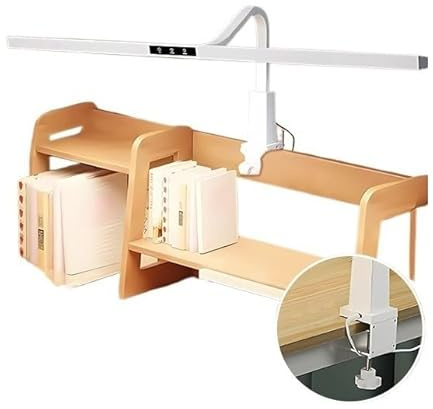 Lampada da scrivania a LED con collo d'oca regolabile, controllo touch, luminosità dimmerabile, luce di protezione per gli occhi per lettura, studio, banco da lavoro, comodino