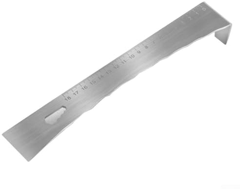 Zilimontt Multi-Function Stainless Steel Crowbar with 18cm Scale, Scraper and Flat Head for Heavy-Duty Lifting, Pulling and Woodworking Projects in Home and Garden Tools