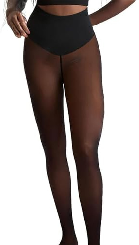 Strumpfhose Damen 2026 Neu Thermostrumpfhosen Gefüttert Fleece Thermoleggings Damen Winter Warm Leggings High Waist Dicke Pantyhose (DE/NL/SE/PL, Alphanumerisch, M, L, Regular, Regular, Bronze)
