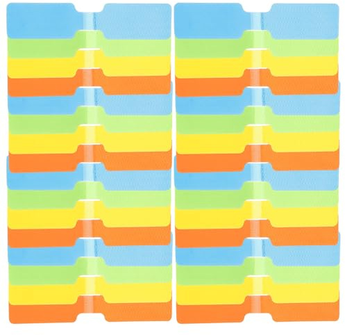 COHEALI Etiquetas de Cable Eléctricas Reutilizables de Nailon 50 Unidades 20x45 Mm 8 Colores Marcadores de Alambre Grabables para Identificación y Organización en Oficina y Hogar