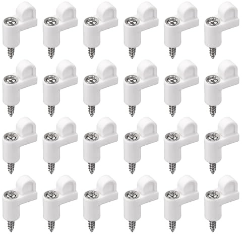 24 fermi resistenti alle intemperie con viti abbinate per telaio di sicurezza domestica, viti di sicurezza per pannelli, telai per finestre
