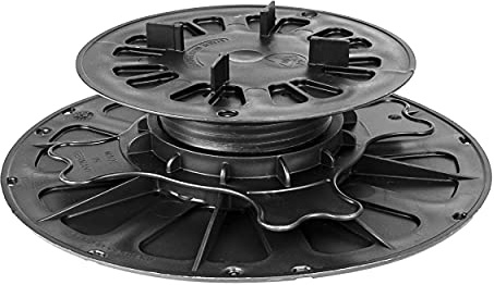 Gartenwelt Riegelsberger Premium justerbart stållager för terrassplattor plattlager stödfot terrassbärare vridfot plattstöd stödfot höjdjustering 40–70 mm | 52 st. (1 kartong)