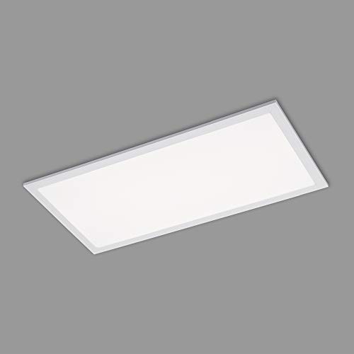 BRILONER - Lámpara de techo LED plana, color blanco neutro, 24 W, 2600 lúmenes, lámpara de techo, lámpara de salón, panel LED, lámpara de cocina, iluminación de techo, 59,5 x 29,5 x 6,2 cm, color