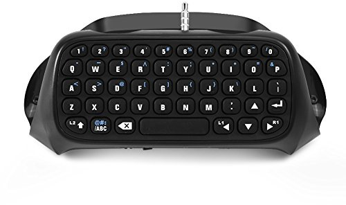 Goshyda Teclado, Mini Teclado inalámbrico Negro para Juegos con Bluetooth Chatpad para Controlador Original para Tipo de Texto, Chat en línea, Juegos
