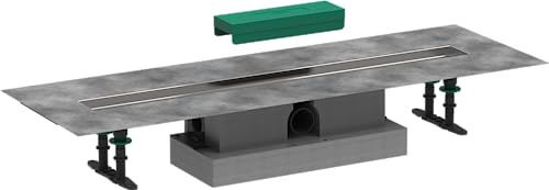 hansgrohe uBox universal Komplettset (Installationsset + Grundkörper) 800mm für Standardinstallation von hansgrohe Duschrinnen Fertigsets (RainDrain Rock und RainDrain Match), Bodenablauf Dusche