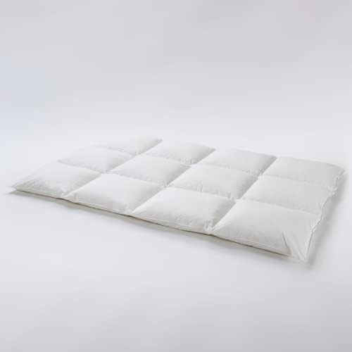 Daunenfee– Winter Cassettendecke 155x220cm, Daunen & Federn – 3x4 Karos, 2cm Stege – Handarbeit Made in Germany