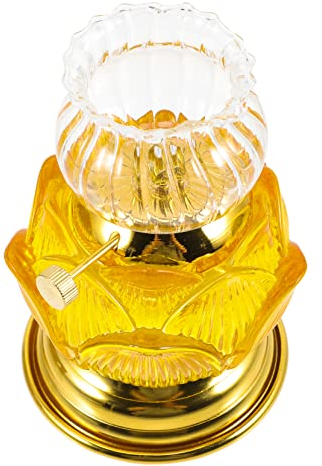 Warmhm Kerzenständer Aus Klarem Glas Petroleumlampe Für Zuhause Vintage-öllampe Mit Abnehmbarem Deckel Geeignet Für Tempelgebrauch Und Dekoration