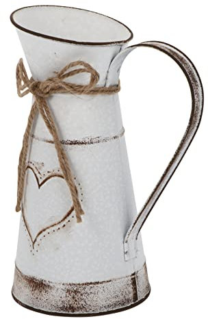 Ciieeo 2pcs Rustic -shaped Metal Flower Vase for Floral Arrangements Chic Decorative Bucket for Weddings Home and Parties for Fresh Flowers