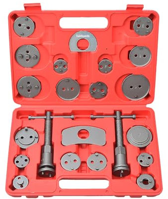 TwinSwords Bremskolbenrücksteller | Universal Bremskolben Rücksteller | Rückstellwerkzeug Set KFZ Werkzeug 22-teiliges 1 Set