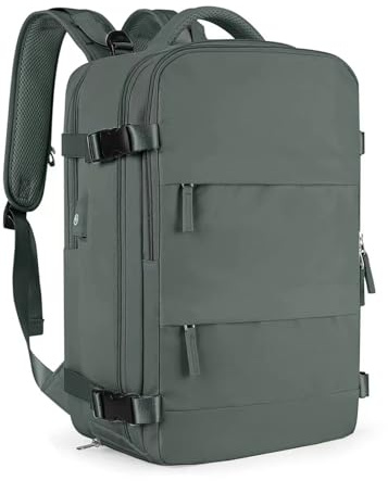 FANDARE dagsryggsäck ryggsäck ledig shoppingryggsäck laptop dagryggsäck 180° stängning ryggsäck män kvinnor bärbar dator arbetsryggsäck universitet ryggsäck business city ryggsäck, Skoggrön, L
