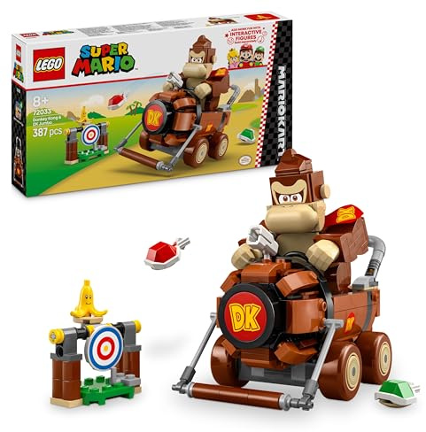 LEGO Super Mario Kart: Donkey Kong e Maxibarile DK, Auto da Costruire con Personaggio Nintendo da Collezione, Giochi d'Avventura per Bambini e Bambine da 8 Anni in su, Idea Regalo di Compleanno 72033