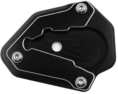 HYPERICIN Motorrad Seitenständer Unterlage Motorrad CNC Kickstand Verlängerung Platte Für Ducati Für 848 1098 1198 Alle Jahr Fuß Seite Stehen Vergrößerer Pad Ständerpolster Verlängerung(1)