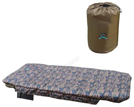 CARPZILLA Sac de couchage pour pêche à la carpe, snooze 5 saisons, doublé en polaire, pour camping, randonnée, 215 cm x 105 cm, extra large, fermeture éclair double face, léger, résistant à l'eau,