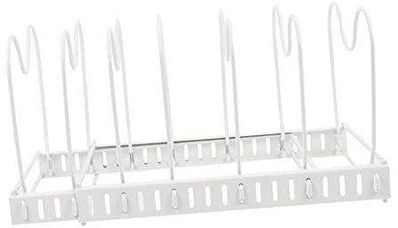 DECHOUS Eisentopfdeckelhalter Topfständer Metall Topfdeckel-organizer Für Küche Schrank Und Langlebig Wasserabweisend Schlichtes Design