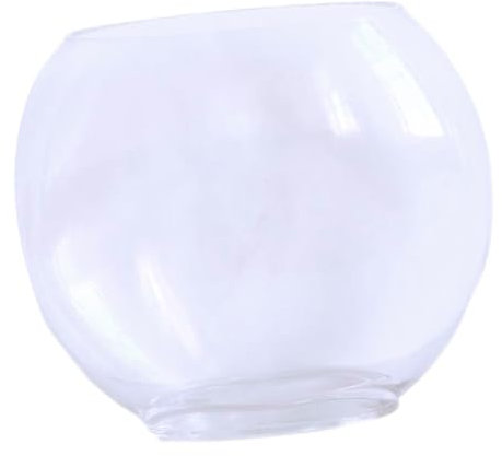 YARNOW Aquarium Plat purificateur House Pot de Fleur Aqua Plantes Vase Bocal à Poisson Aquariums Mini Vase à Fleurs Globe Fournitures de Poisson Transparent Un Verre
