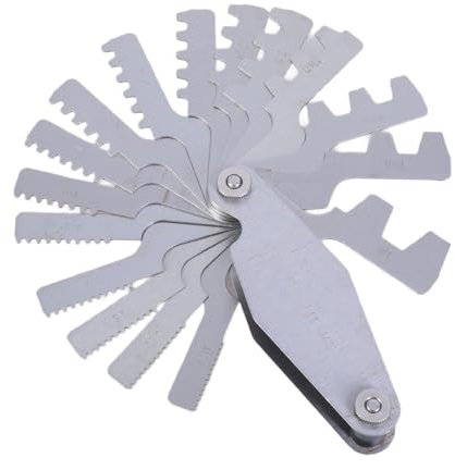 Herramienta de medición de tornillo para medición industrial, escala transparente, calibre de tornillo de 29°, calibre de rosca T, amplia aplicación