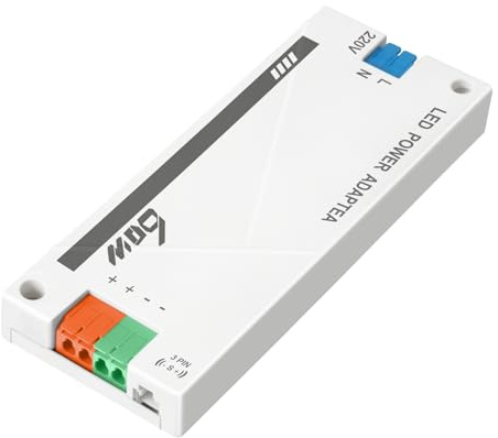 Transformateur 220V 24V LED 60W, alimentation 24v 60w 2.5A | Transfo AC à DC, pour lampe à Led Strip, led driver 24v 60 Watt pour G4, GU5.3, MR11, MR16, Bande LED, Non Dimmable