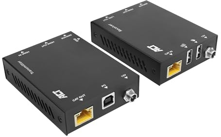 ACT AC7815 Extender KVM HDMI, HDMI over Ethernet vers 70 m sur CAT6/6A, vidéo 4K 60Hz, 2 ports USB pour souris et clavier, EDID HDCP - AC7815