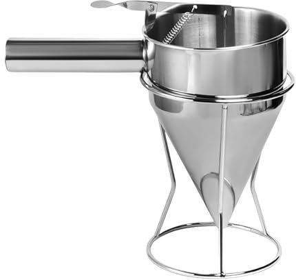 Copa de dispensador de msa: soporte de mezcla de panqueques con mango, contenedor de medición sin desorden | Herramienta de control fácil de verter, jarra de plstico transparente para pastell de cupc