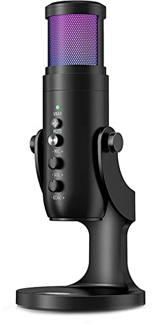 Eighosee Microfono USB Wired Live Karaoke Scheda Audio Computer Telefono Cellulare Registrazione Gioco Conferenza Grano
