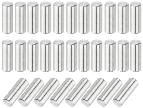 QUARKZMAN 110Stk Dübelstift 3mm x 8mm Regalstützstift 304 Edelstahl Regalstifte Für Regale Schränke Möbel Vernickelt Silberfarben Beschichtet Silberton