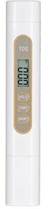Digitales TDS-Messgerät, Wasserqualitätstester mit hintergrundbeleuchtetem Display, tragbares Testset für Aquarium-Schwimmbad-Trinkwasser, 0–99990 ppm Bereich Celsius Fahrenheit Sw