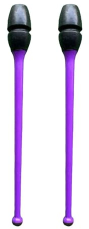 Wenoup 2 Stück Gymnastikstäbe, Zusammensteckbare Drehstäbe, Kunsttanzgerät, Gummi Rhythmusstäbe, Flexibel, für Übungen Geeignet, für Kinder, 35cm