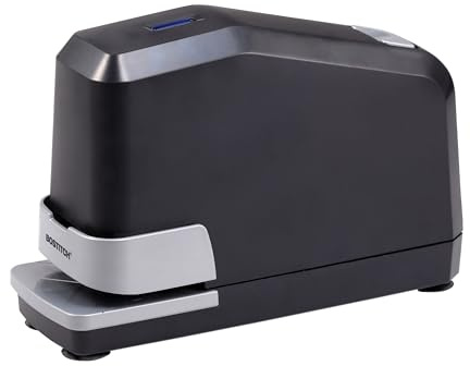 Bostitch Office Impulse Heavy Duty Electric Stapler Value Pack, 45 Sheet Capacity, Includes 5,000 Staples & Staple Remover, No-Jam, Faster Stapling, Black