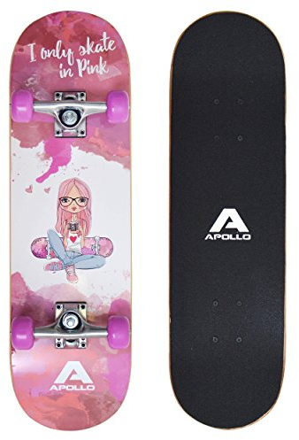 Apollo Skateboard - Skaterprincess - Kinderskateboard 71cm, ABEC 3