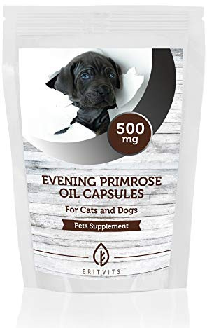 Aceite de onagra para gatos y perros, 90 cápsulas