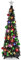 MACTING - Árbol de Navidad Plegable de 1,5 m con Soporte para árbol de Navidad Artificial, para Interior y Exterior, Color Negro