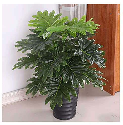 zxb-shop Künstlicher Baum Künstliche Anlage 29,5 Zoll gefälschte Topfpflanzen mit 18 Blättern, realistische Kunstpflanzen im Topf für Innenausstattung im Freien Haus Simulation Bonsai