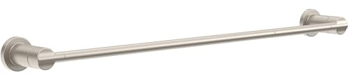 Delta Nicoli (1-Pack) 18'' w/ 6 Extender Towel Rack for Bathroom SpotShield Brushed Nickel Extendable 18-24 Towel Bar for Bathroom Wall Towel Holder Rod Wall Mounted NIC18-DN
