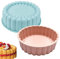 2 stampi in silicone per torte Charlotte,20 cm antiaderenti rotondi in silicone per cheesecake,torta al cioccolato,torta flan pane teglie per feste di compleanno fai da te (blu+rosa)