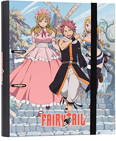 Grupo Erik Ringordner - Ordner A4 Premium Fairy Tail - Manga Aktenordner 2 Ringe - Ringbuch DIN A4 - Ordner für Ihre Dokumente, die Schule, die Ausbildung oder das Studium
