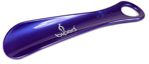 Die Schuhanzieher - biped - Kunststoff - 18cm Schuhlöffel - deutsche Herstellung z1560(metallic-lila)