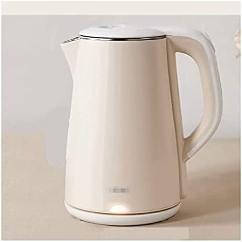 Bouilloire Électrique 1,5 L Chauffe-eau Sans BPA, Ébullition Rapide 1500 W, Fonction De Maintien Au Chaud, Arrêt Automatique Et Protection Contre L'ébullition À Sec,Beige,Pleasant63