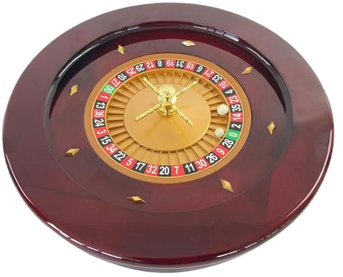 ATIJAA Roulette-Rad Deluxe-Roulette-Rad-Spielset, 20-Zoll-Roulette-Rad in Casino-Qualität mit 2 Roulette-Kugeln, Freizeit-Tischspiele, ideal für Heimspielabende Casino-Spiele